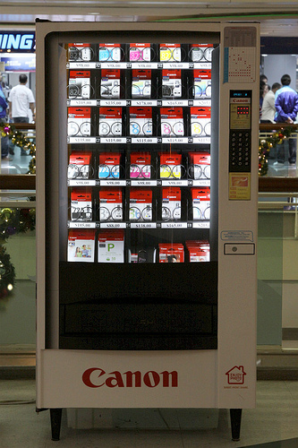 Vending Machine selling Printer Ink Cartridge