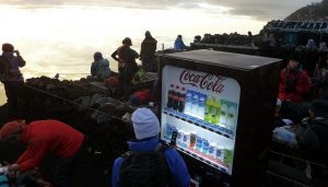 Vending Machine on the top of Mount Fuji